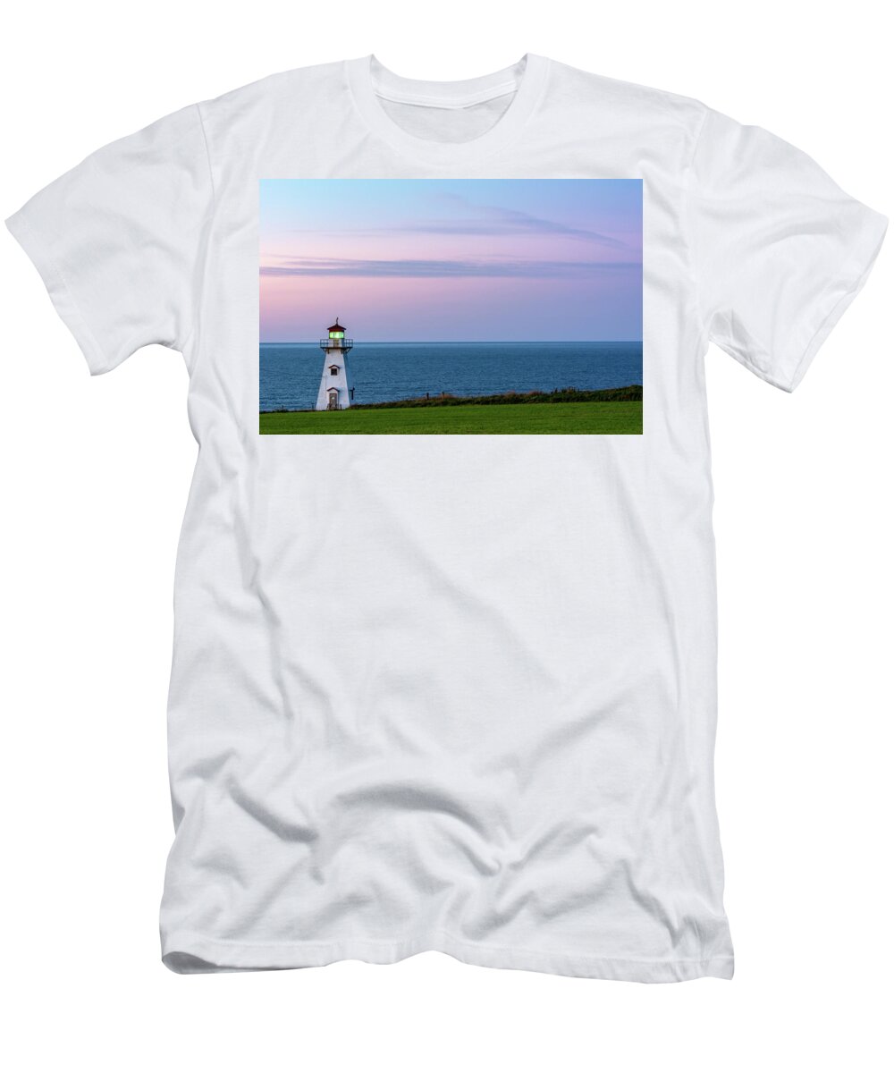 Cape Tryon T-Shirt featuring the photograph Cape Tryon in the Blue Hour by Douglas Wielfaert