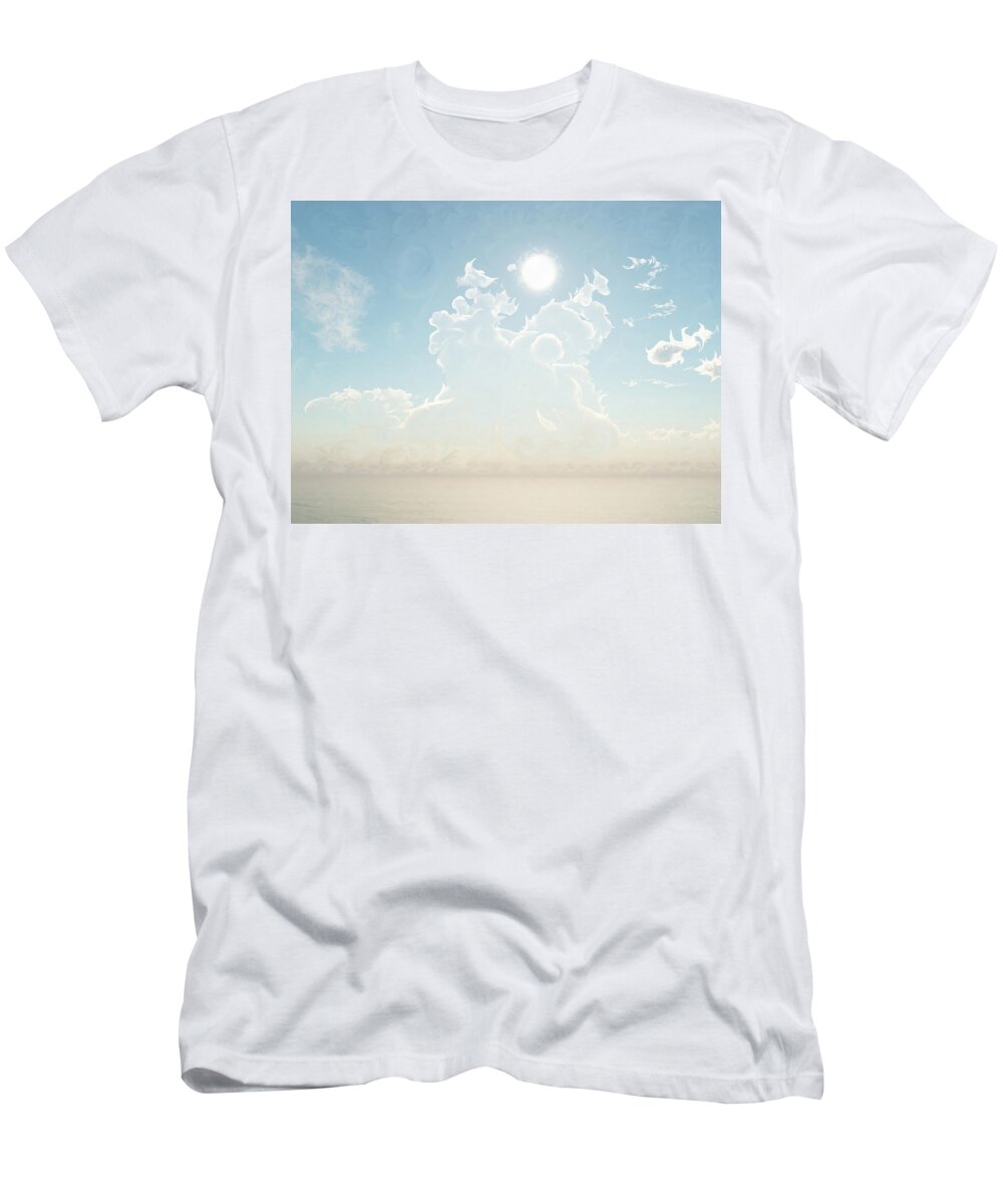 Landscape T-Shirt featuring the digital art Cathedral of the Sun by Brandi Untz