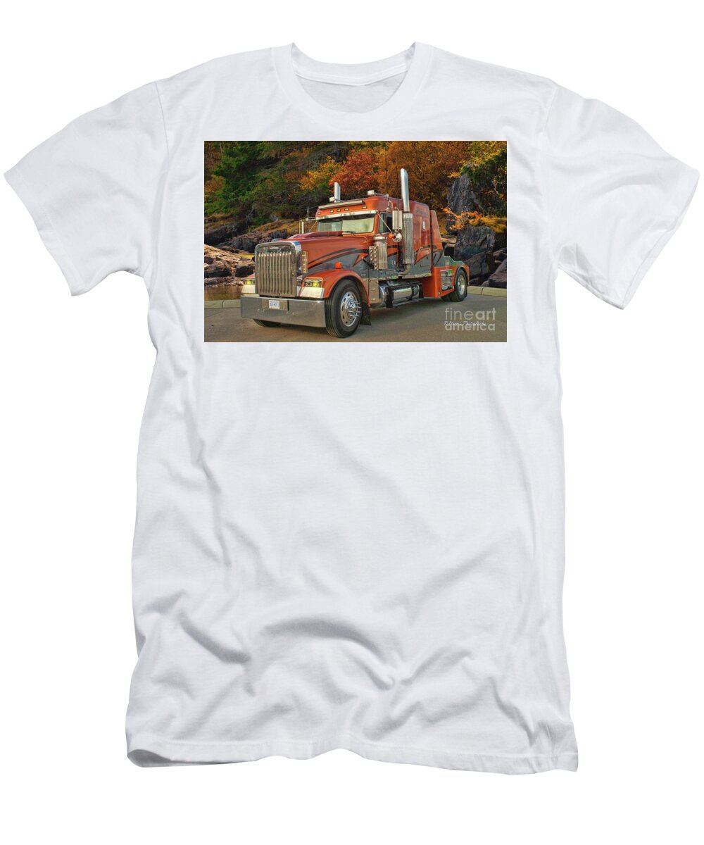 Big Rigs T-Shirt featuring the photograph Catr9562-19 by Randy Harris