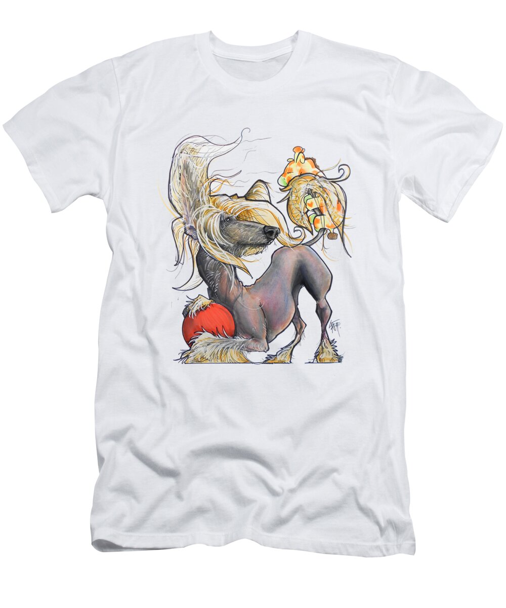 Ceravalo T-Shirt featuring the drawing Ceravalo by Canine Caricatures By John LaFree