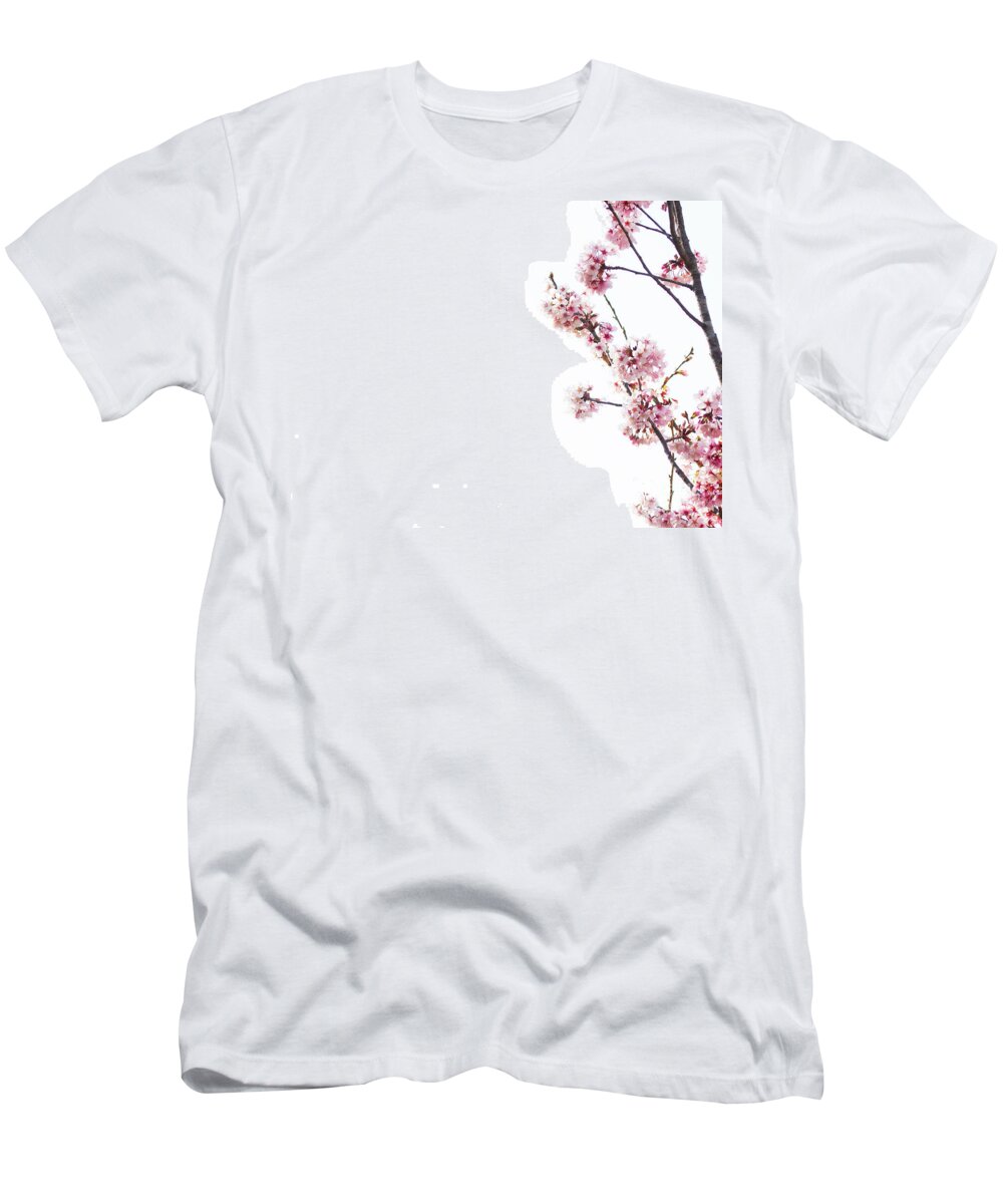 Cherry Tree T-Shirt featuring the photograph Cherry Tree blossoms by Ruth Jolly