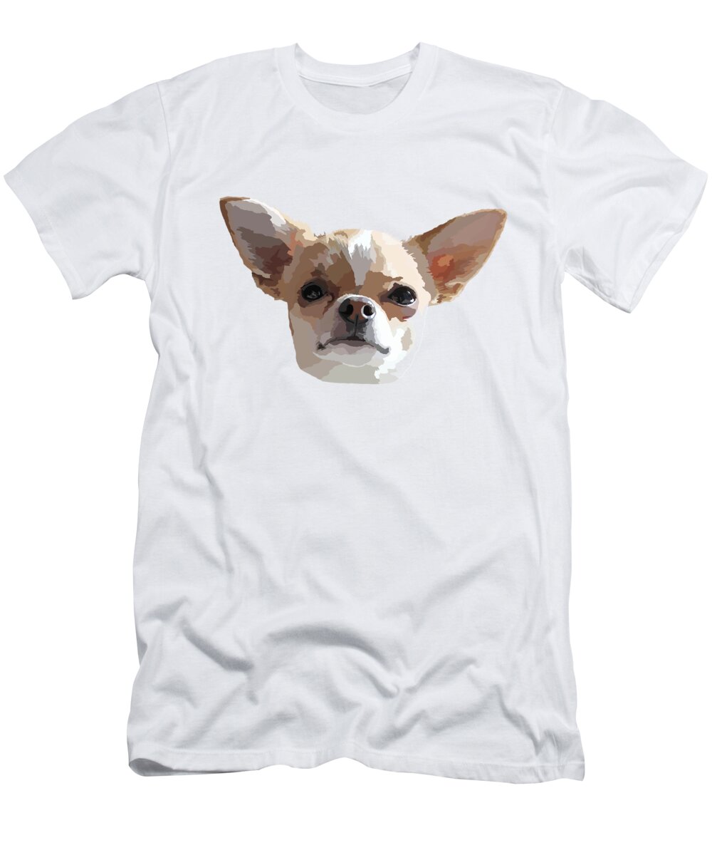 Paine Gillic Onheil Ondergeschikt Chihuahua Drawing T-Shirt by David Smith - Pixels