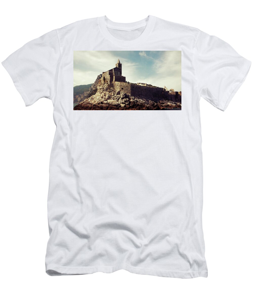 Coast T-Shirt featuring the photograph Church of San Pietro by Joseph Westrupp