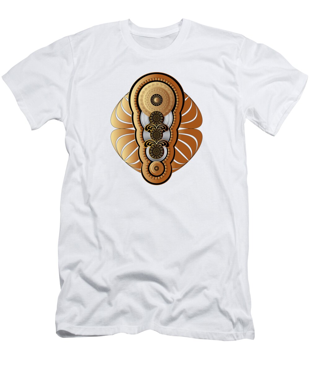 Mandala T-Shirt featuring the digital art Circumplexical No 3658 by Alan Bennington