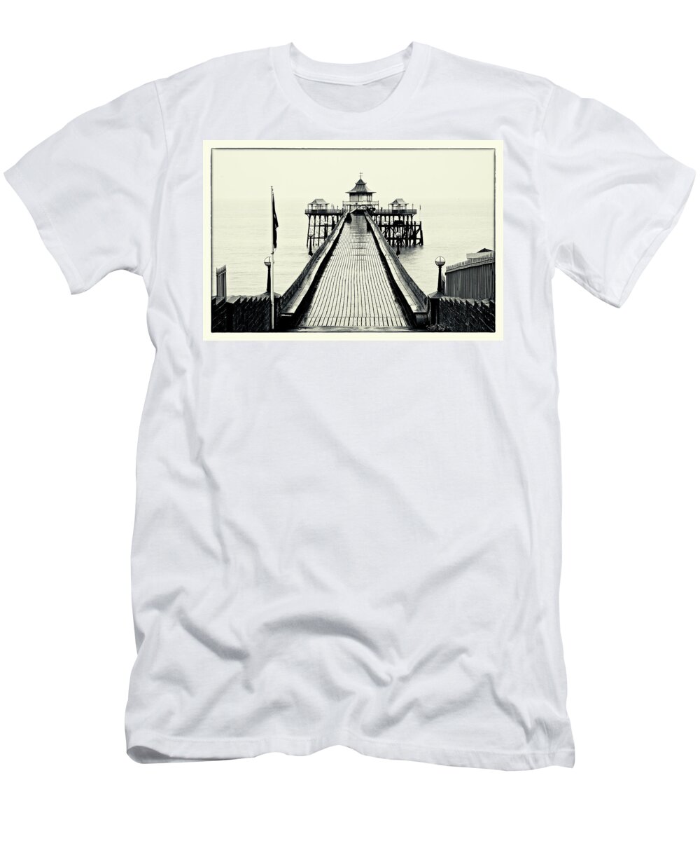 Landscape T-Shirt featuring the photograph Cleveden Pier by Mark Egerton