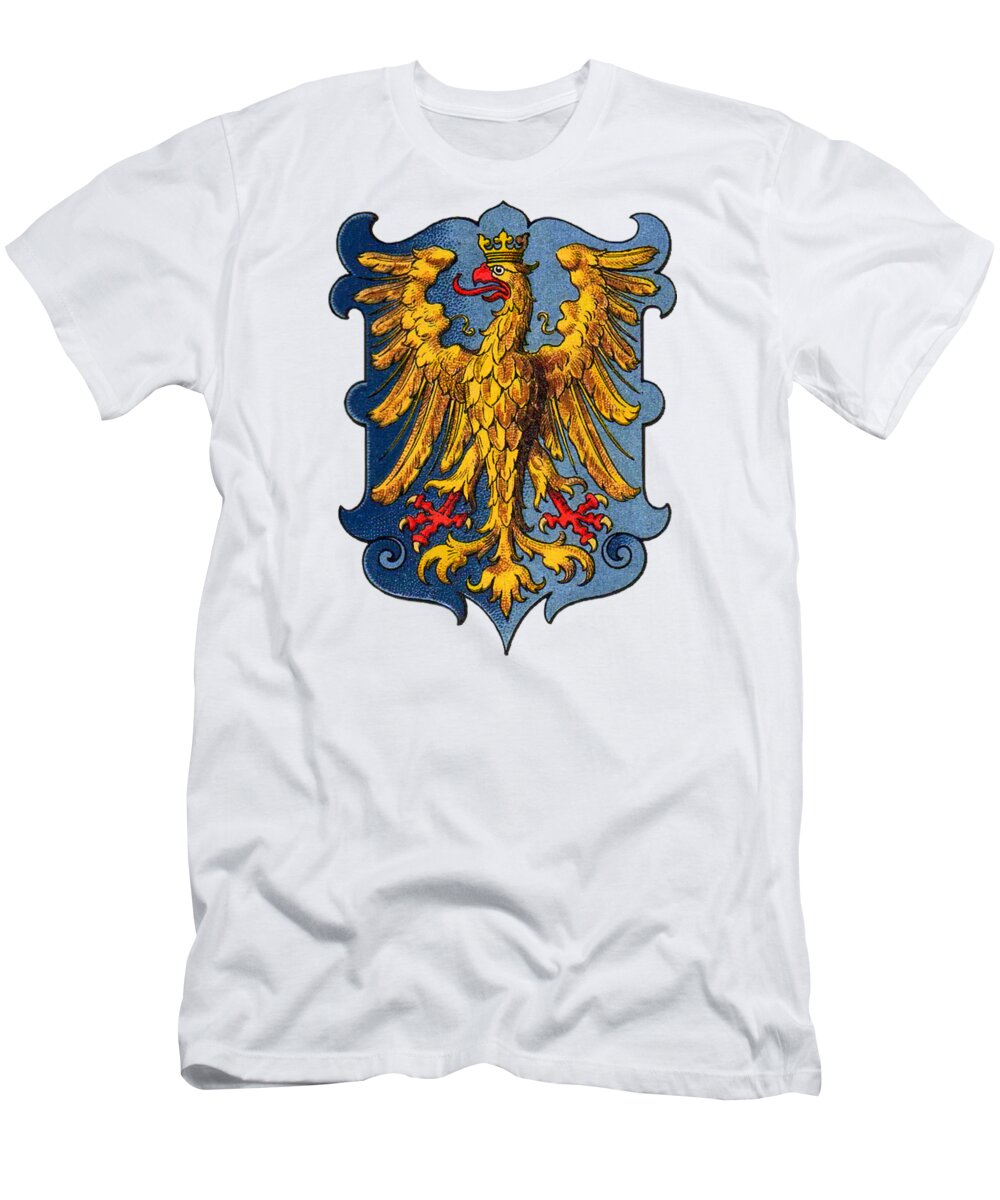 Friul T-Shirt featuring the drawing Coat of Arms of the Duchy of Friuli by Helga Novelli