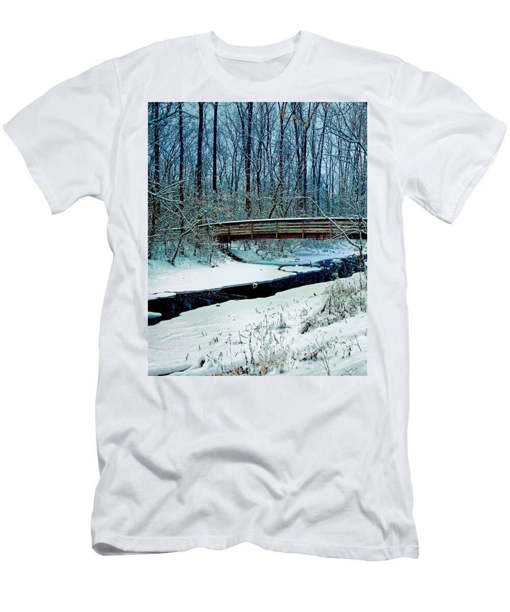  T-Shirt featuring the photograph Cold Creek by Jack Wilson