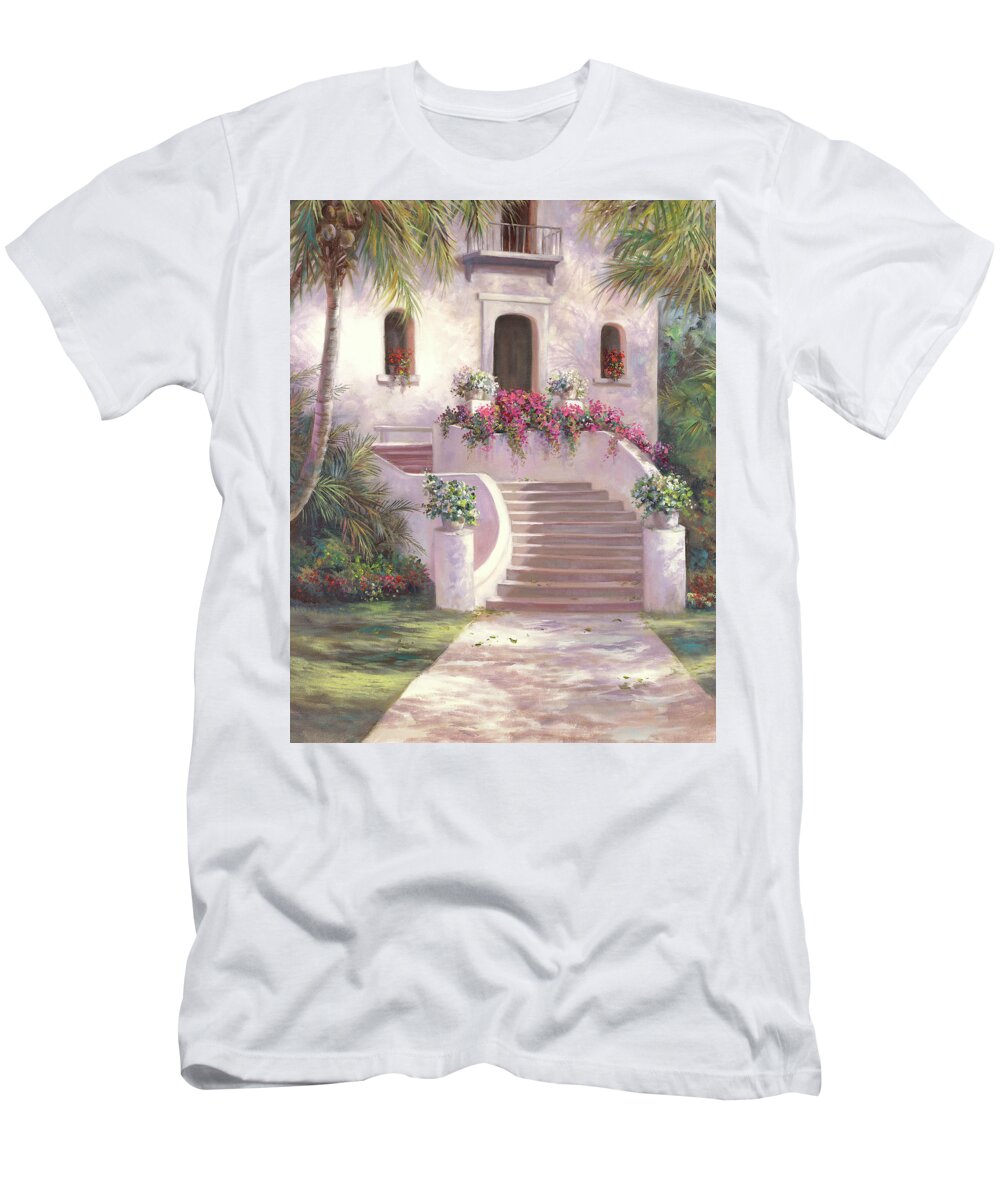 Beautiful T-Shirt featuring the painting Come For A Visit by Lynne Pittard