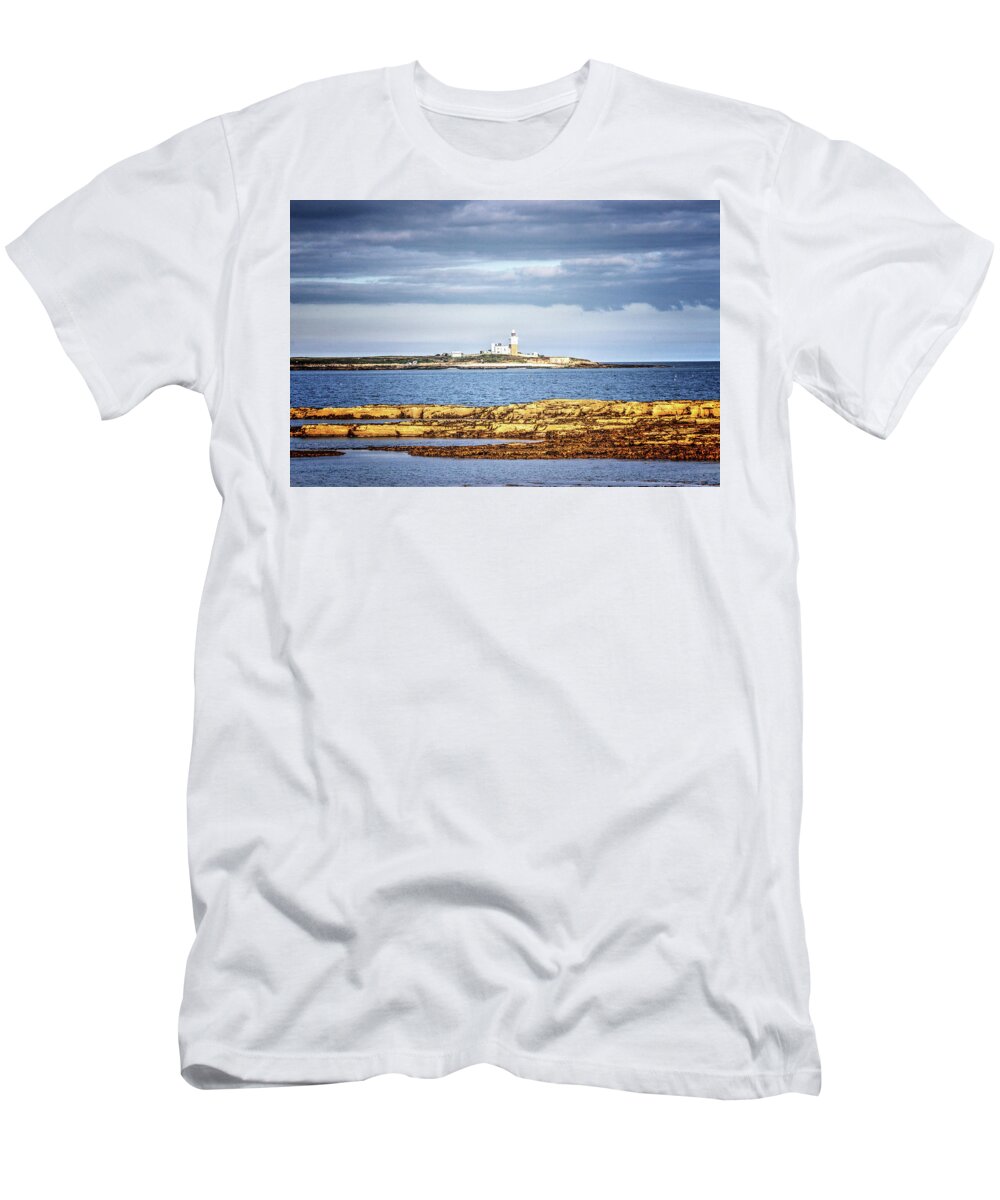 Coquet T-Shirt featuring the photograph Coquet Island by Jeff Townsend