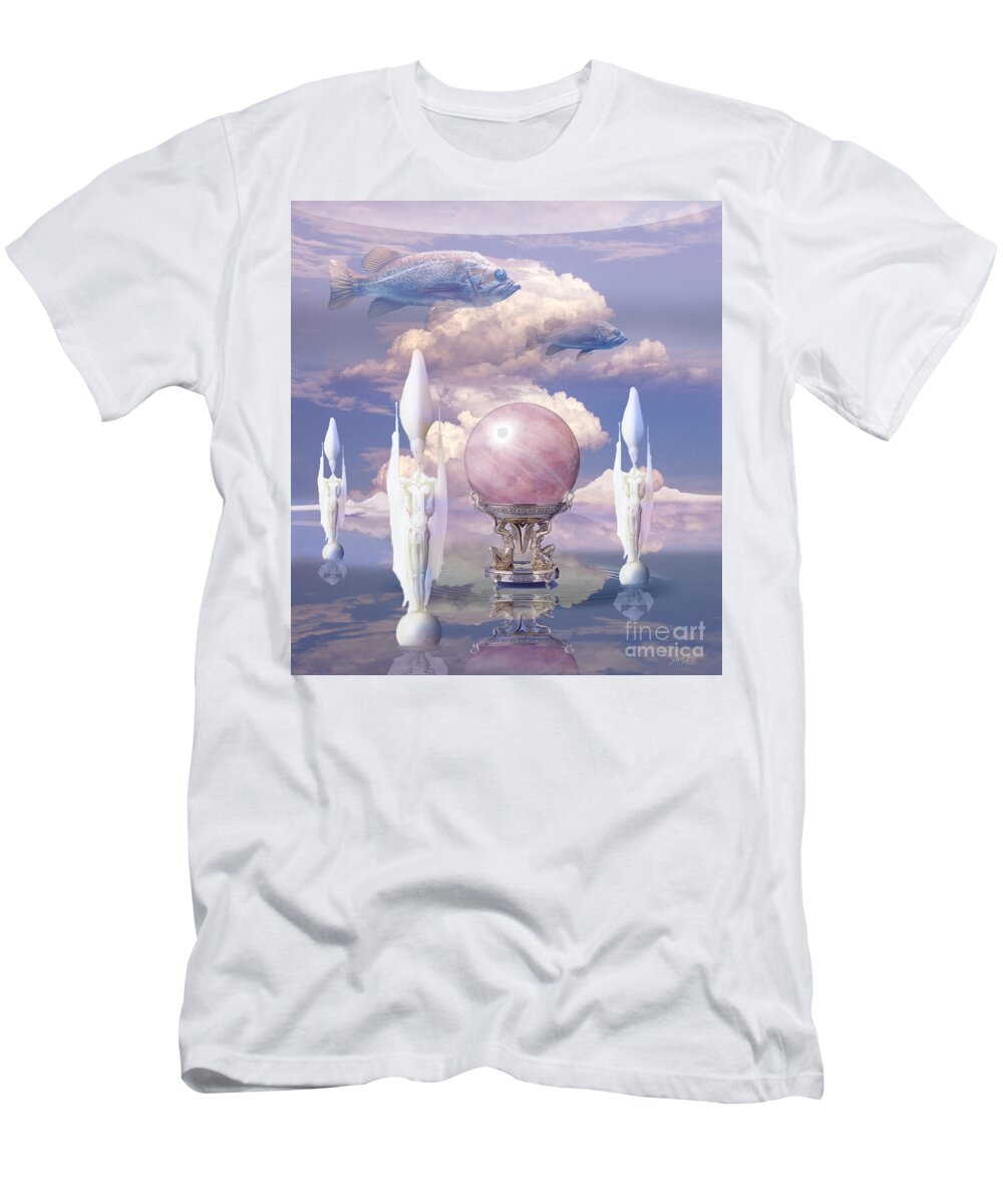 Crystal Ball T-Shirt featuring the digital art Crystal ball by Alexa Szlavics