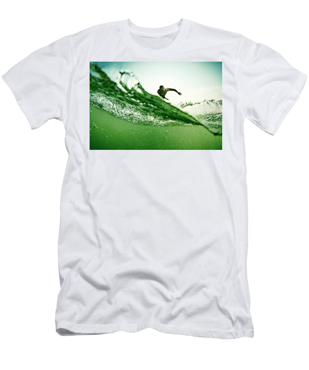 Surfing T-Shirt featuring the photograph Cutty by Nik West