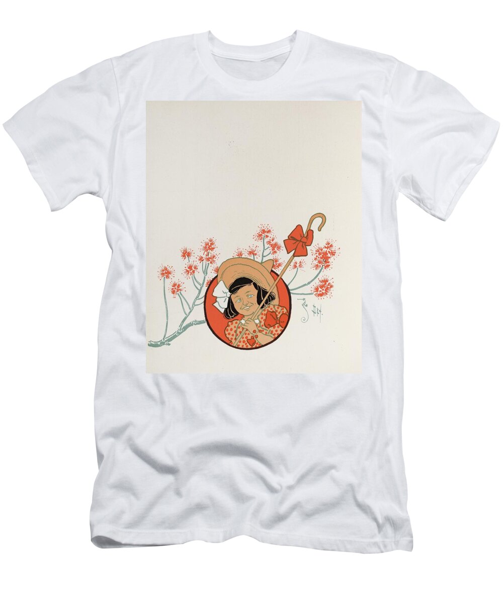 Illustration T-Shirt featuring the painting Denslows Mother Goose Pl 04 by William Wallace Denslow