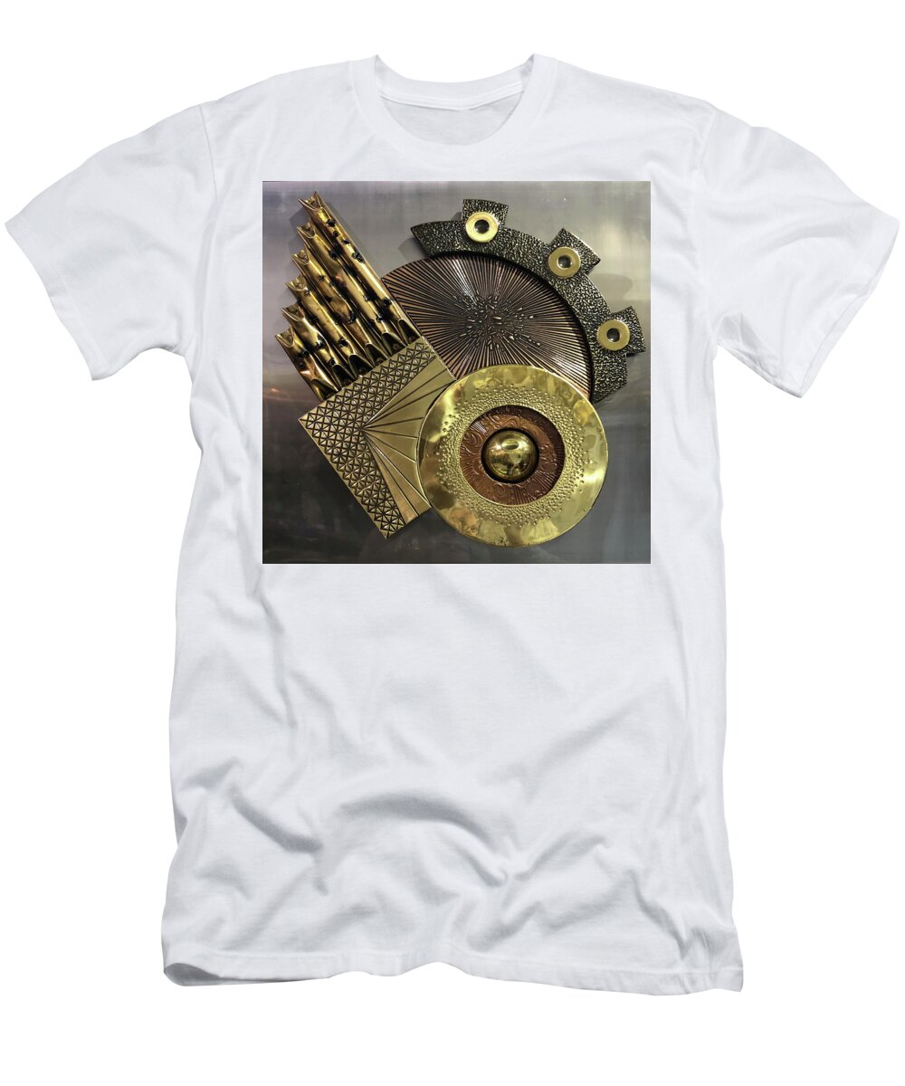 Brutalist T-Shirt featuring the photograph Deus Ex Machina by Andrea Kollo