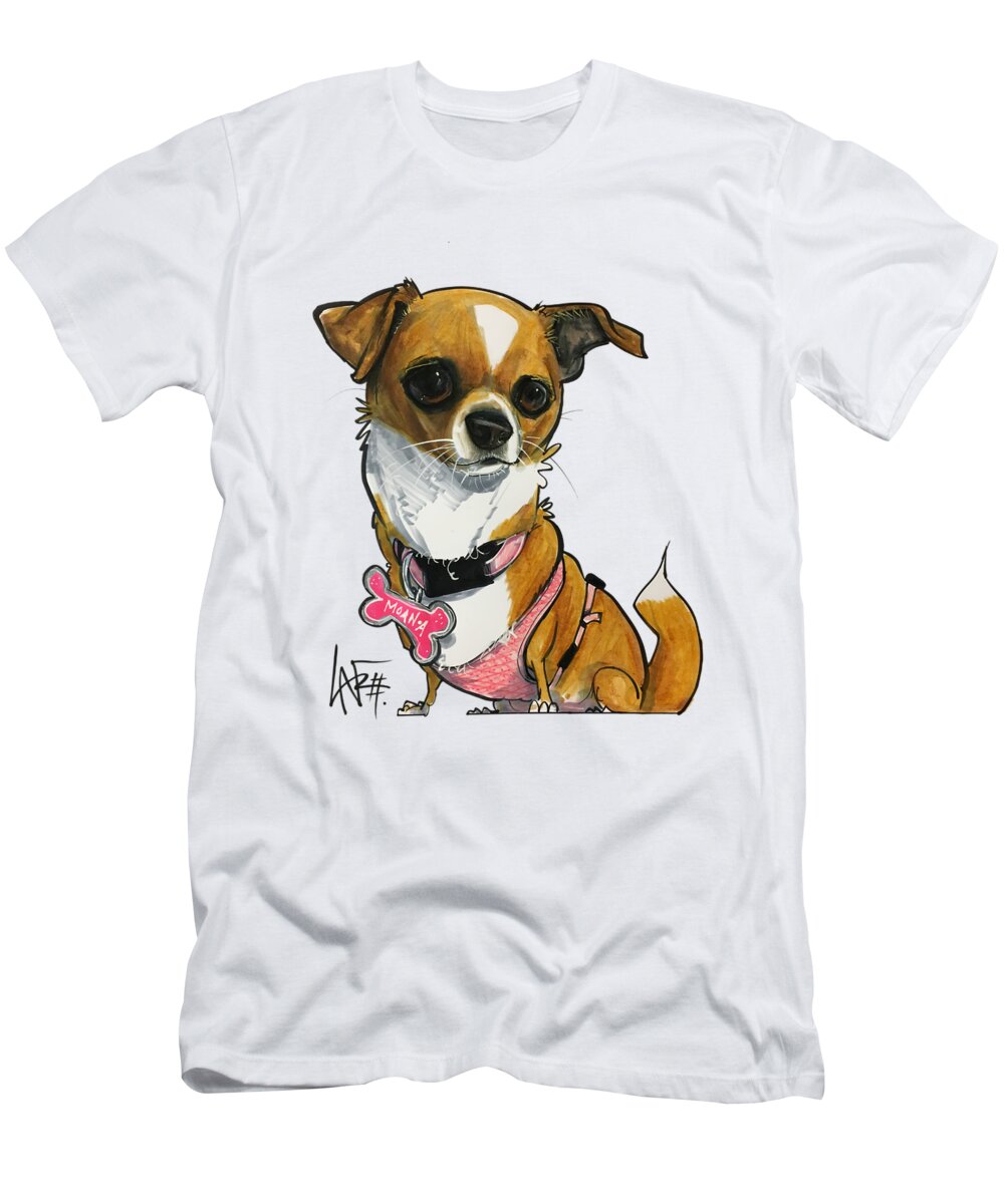 Dibeneditto 4472 T-Shirt featuring the drawing DiBeneditto 4472 by Canine Caricatures By John LaFree