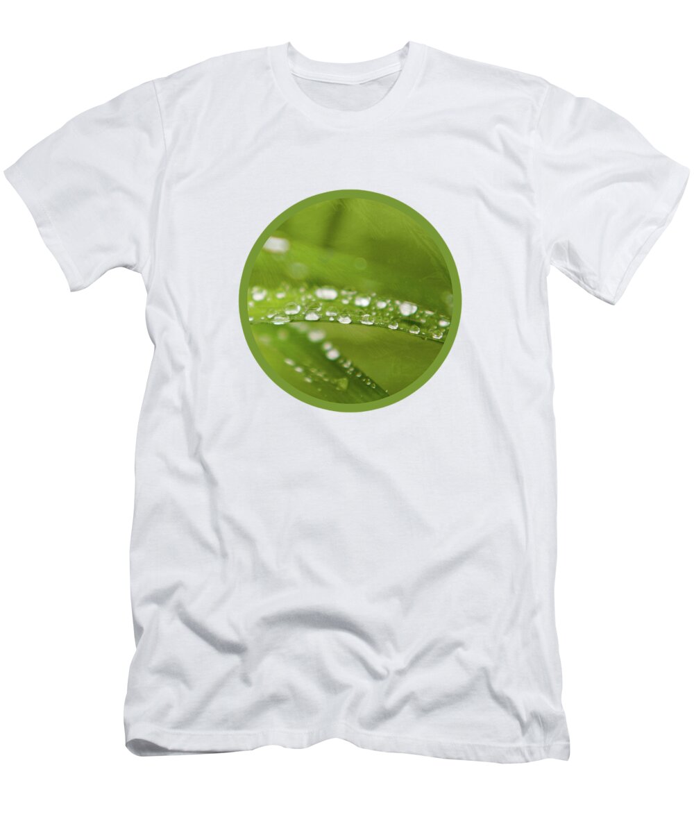 Digital-manipulation T-Shirt featuring the photograph Drops In Circle by Augenwerk Susann Serfezi