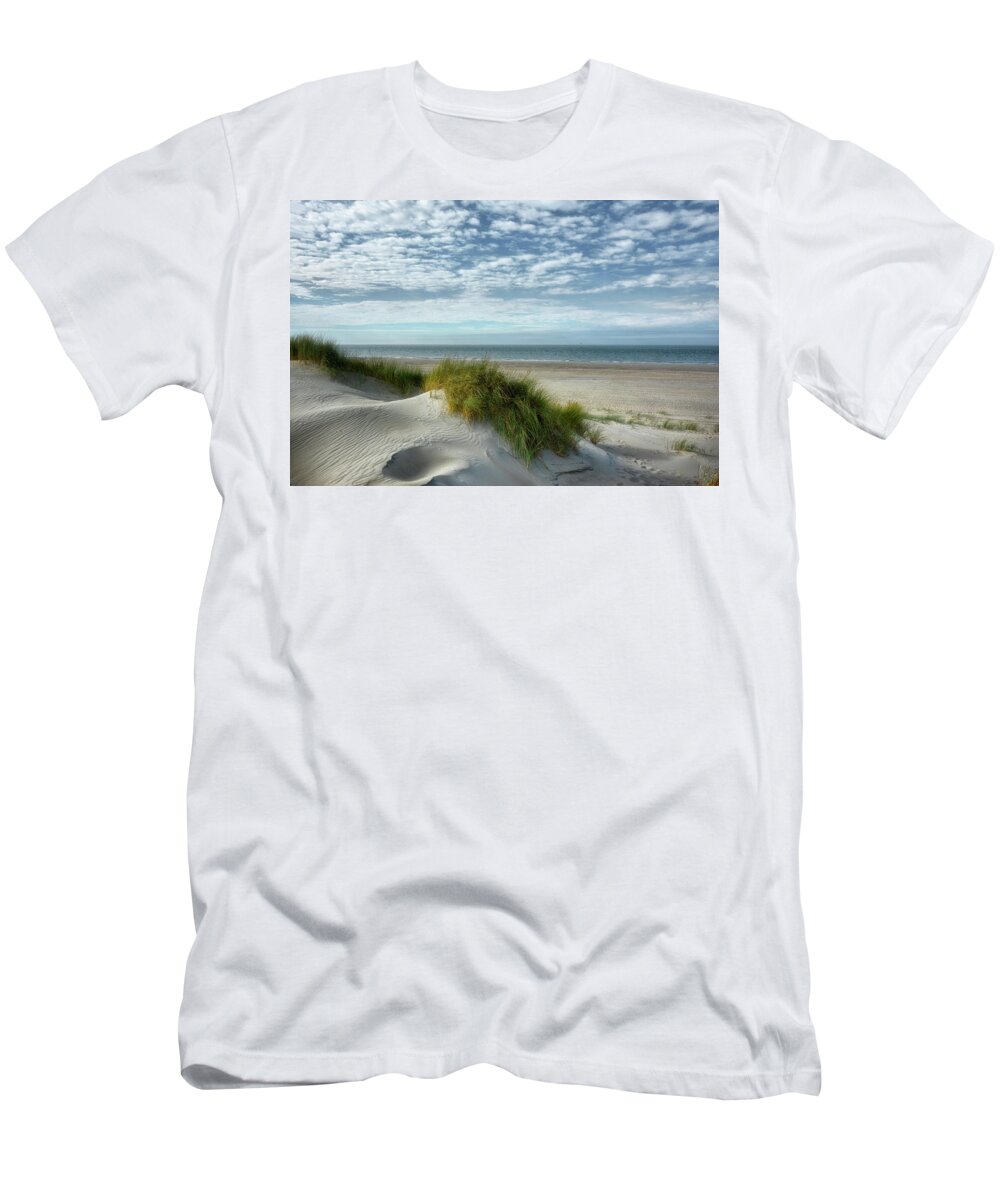 Horizon Over Water T-Shirt featuring the photograph dutch dunes II by Joachim G Pinkawa
