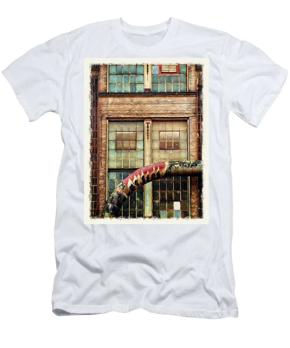 Warehouse T-Shirt featuring the photograph Ediface by Peggy Dietz