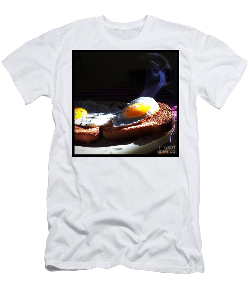 Food T-Shirt featuring the photograph Eggstreamly Hot by Frank J Casella