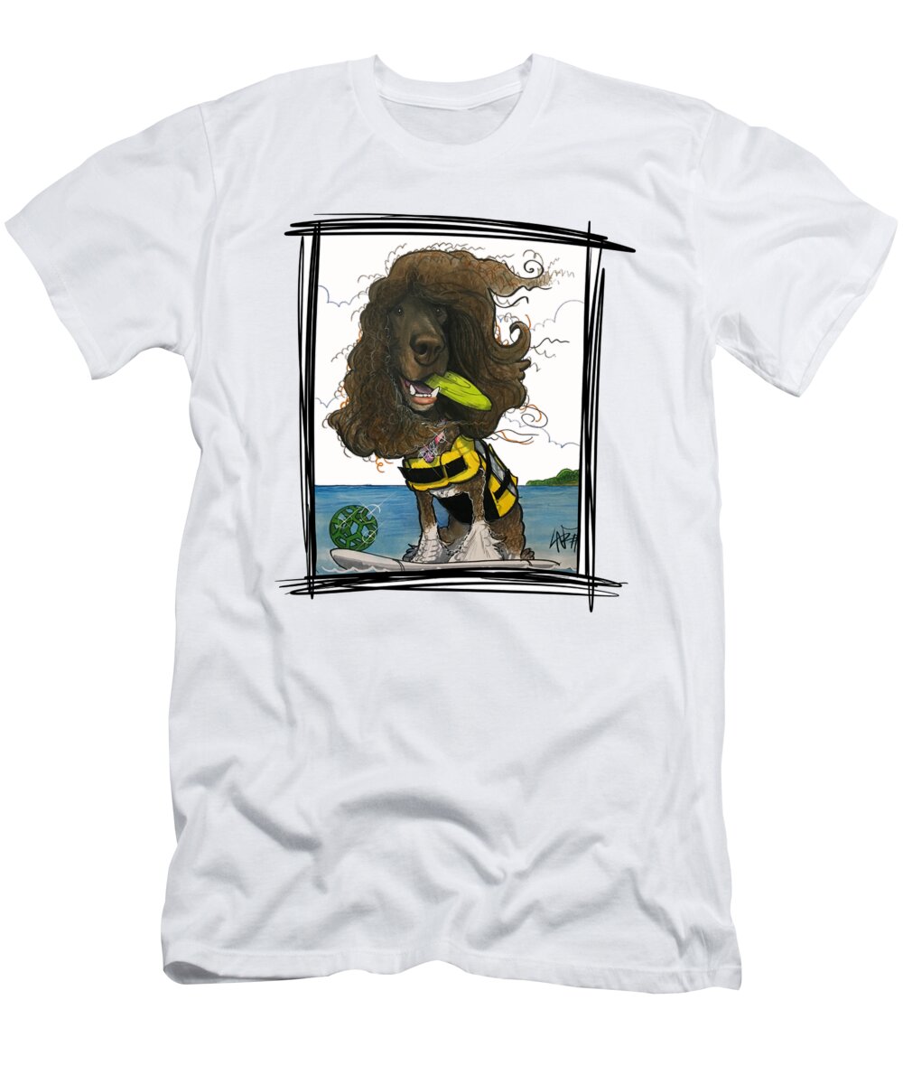 Engstrom T-Shirt featuring the drawing Engstrom 5152 by Canine Caricatures By John LaFree