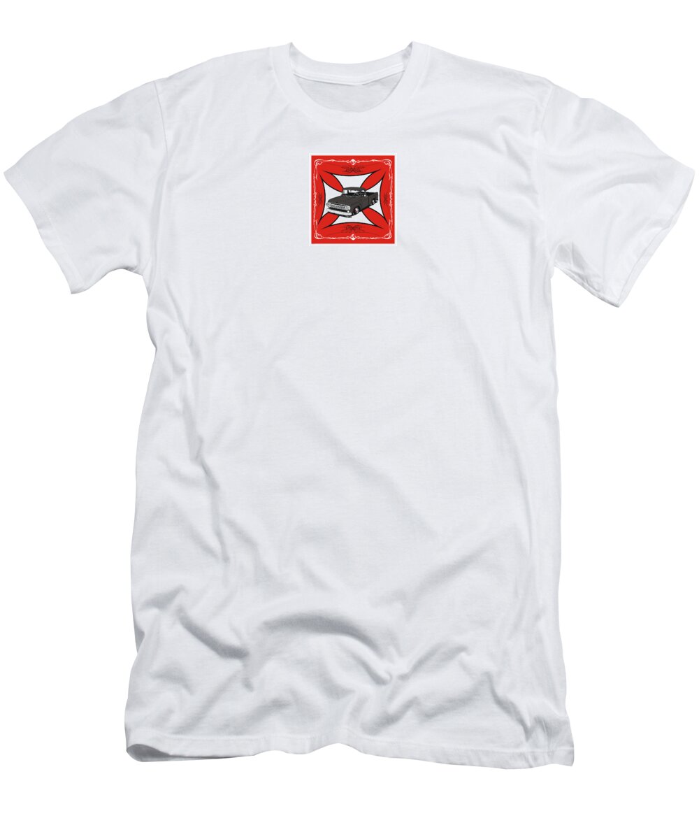 Hot Rod T-Shirt featuring the digital art F100 Hot Rod 23 by Gabriel Branco