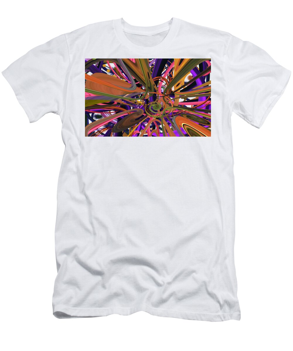 Festive T-Shirt featuring the digital art Festive Abyss by Whispering Peaks Photography