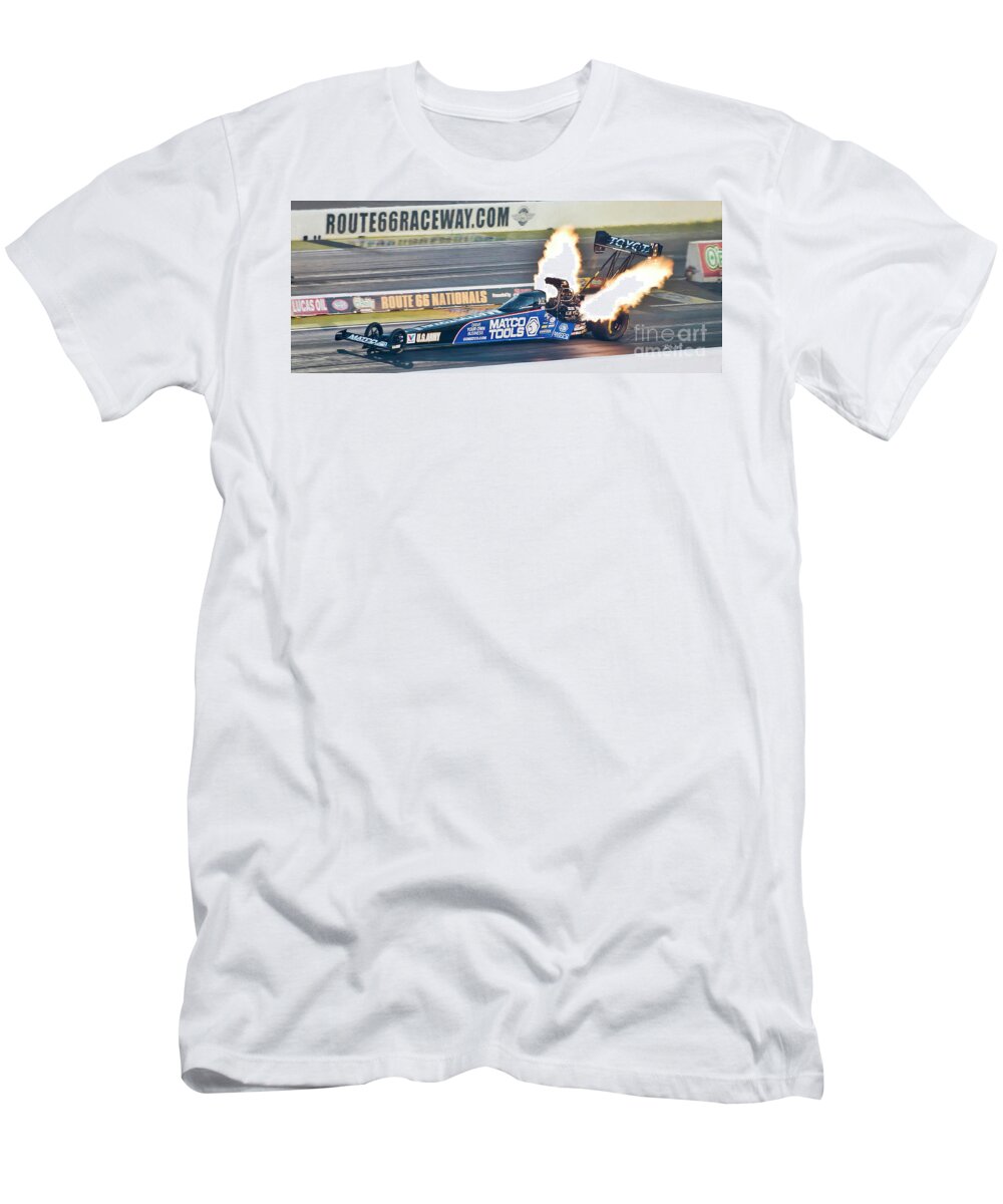 Top Fuel T-Shirt featuring the photograph Fire Breathing Beast by Billy Knight