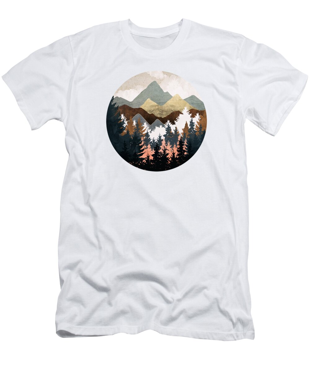 Forest T-Shirt featuring the digital art Forest View by Spacefrog Designs