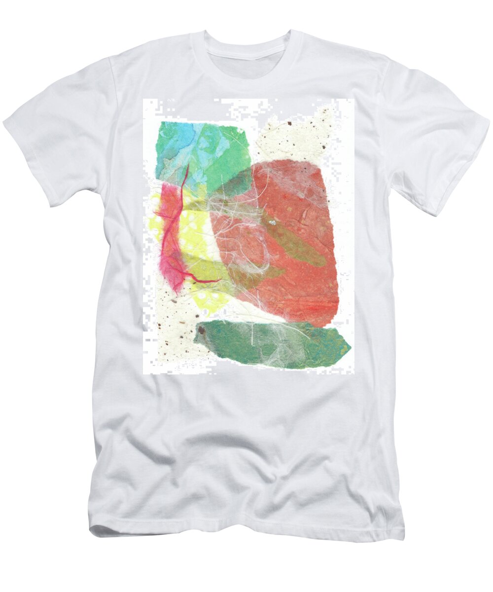 Collage T-Shirt featuring the mixed media Fresh Pressed #5 by Christine Chin-Fook