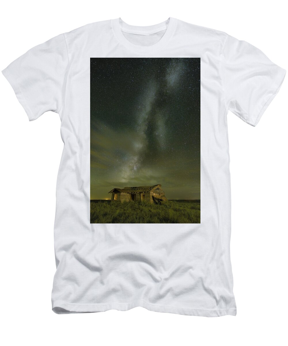 Milky Way T-Shirt featuring the photograph Front Porch Memories 2 by James Clinich