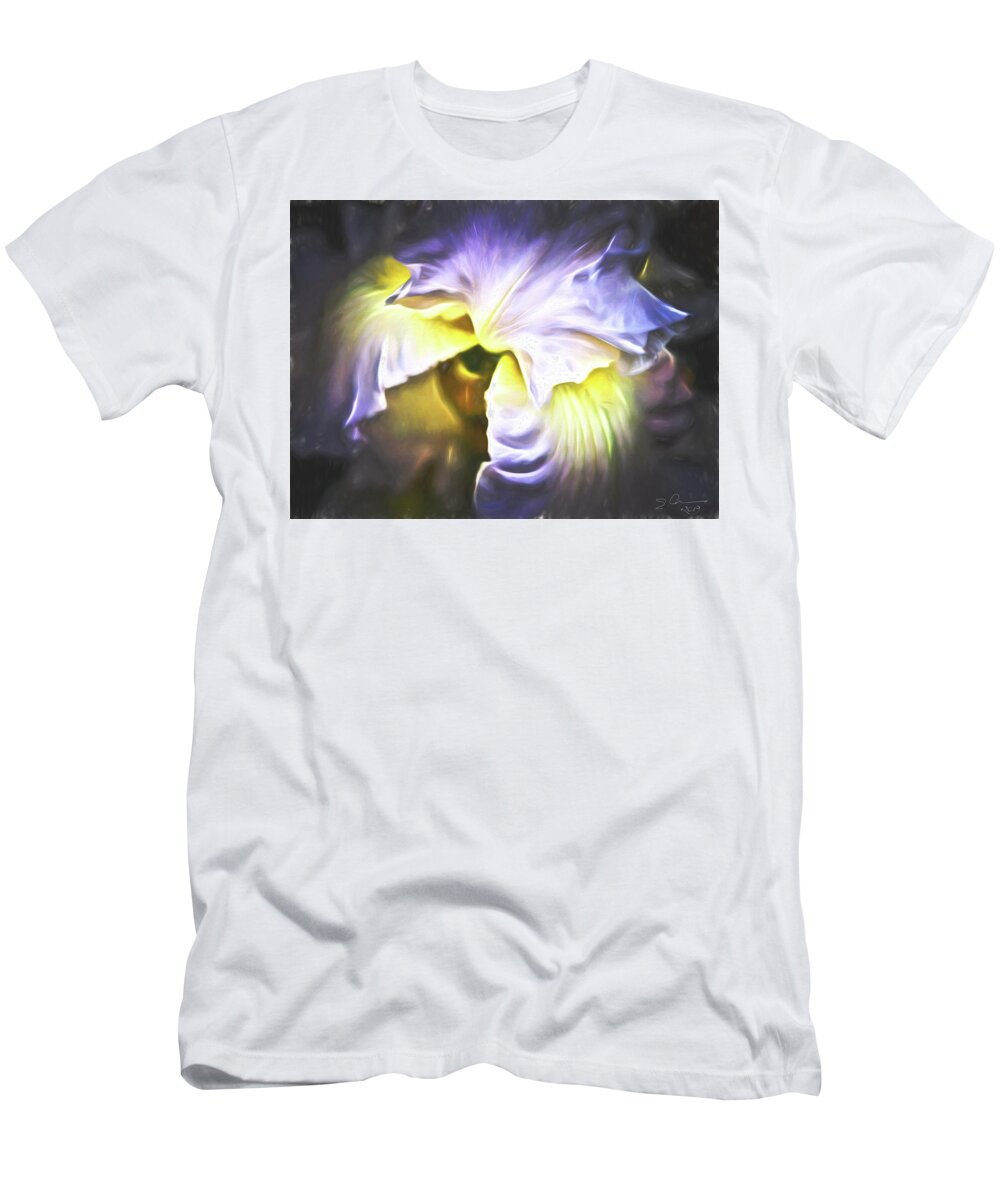 Evie T-Shirt featuring the photograph Garden at Midnight by Evie Carrier