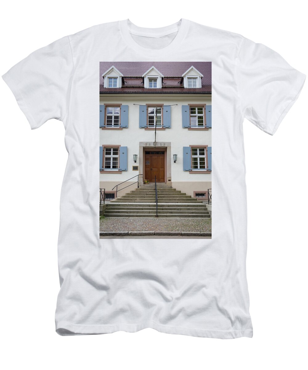Goethehaus T-Shirt featuring the photograph Goethehaus Door by Teresa Mucha