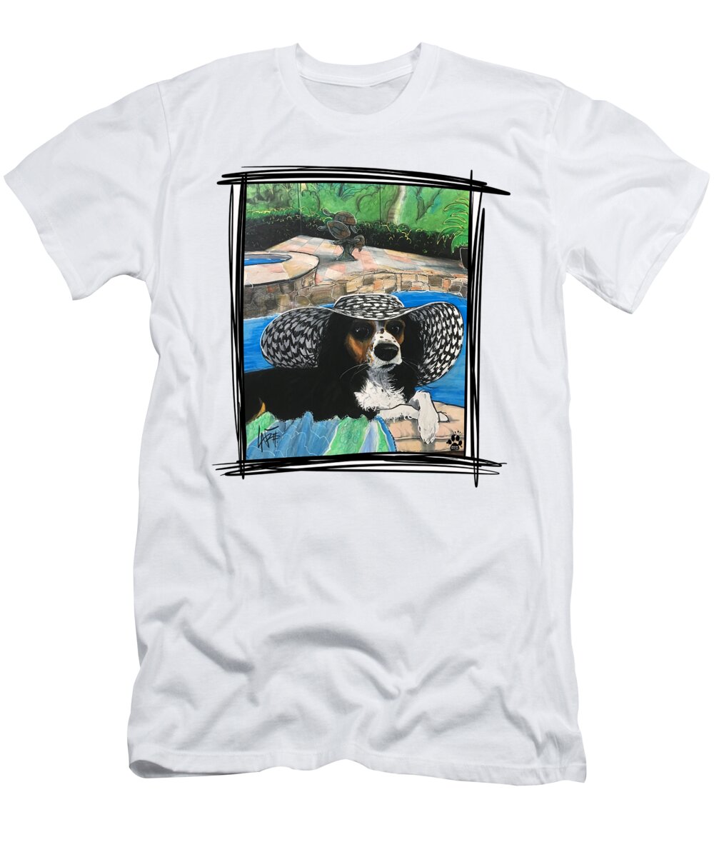 Greenbarg T-Shirt featuring the drawing Greenbarg 5100 by Canine Caricatures By John LaFree