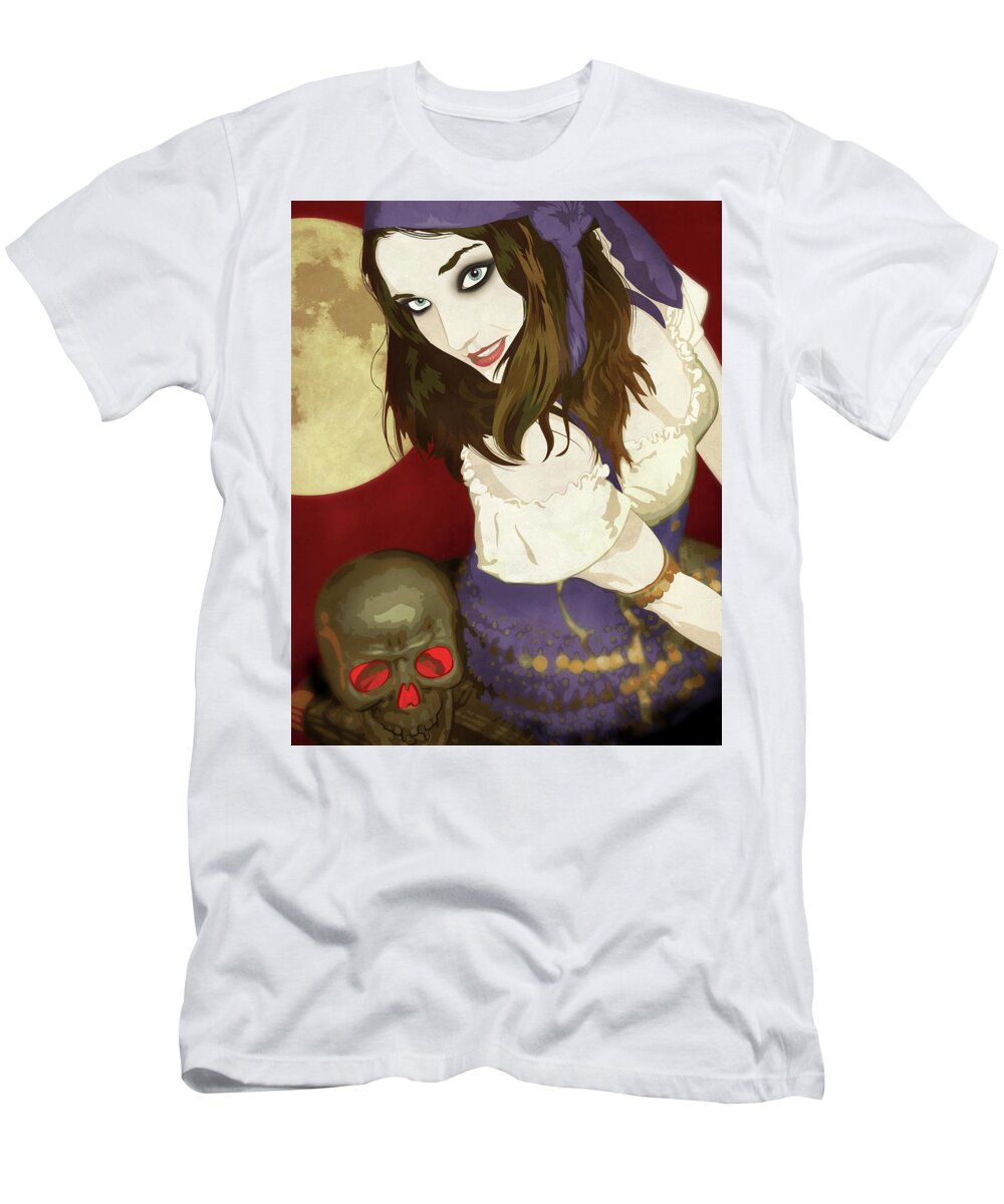 Jason Casteel T-Shirt featuring the digital art Gypsy by Jason Casteel