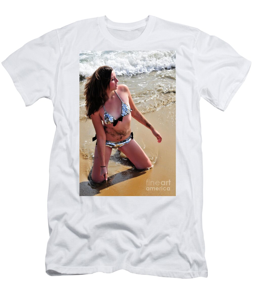 Girl T-Shirt featuring the photograph Hand Full by Robert WK Clark