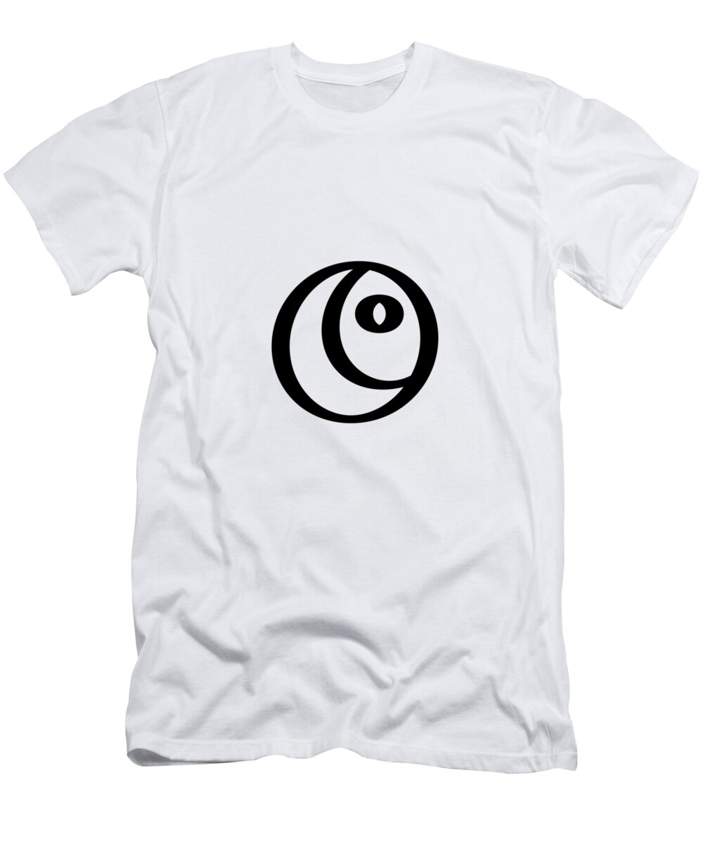 Apple Pencil Drawing T-Shirt featuring the drawing Happy Day Logo by Bill Owen