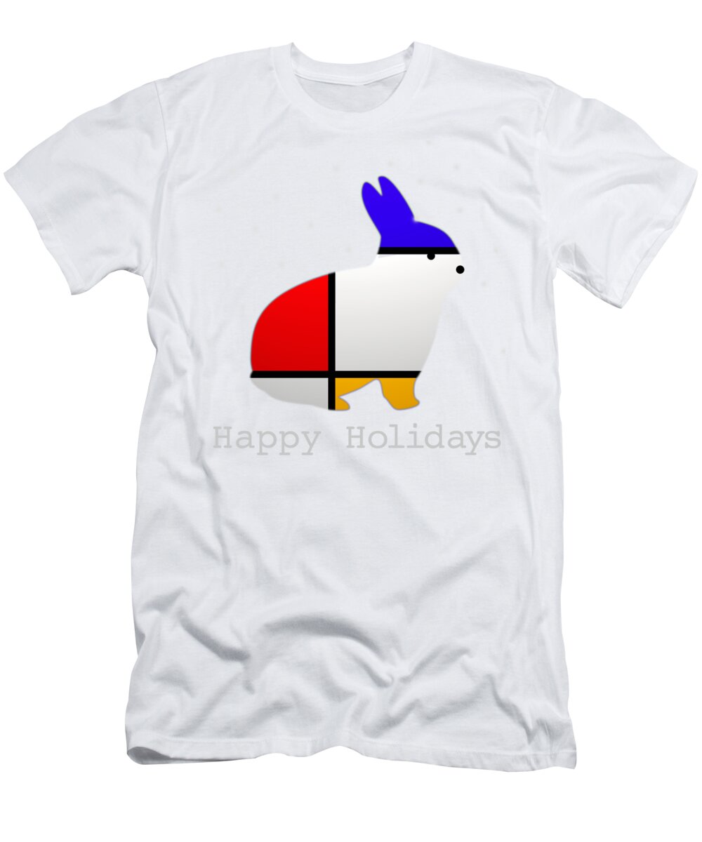 Happy Holidays T-Shirt featuring the digital art Happy Holidays by Charles Stuart