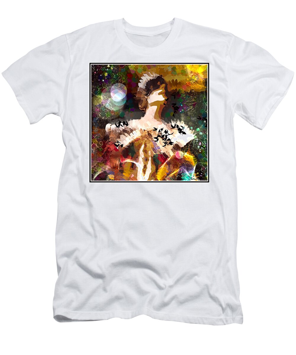 Harlequin T-Shirt featuring the photograph Harlequin by Peggy Dietz