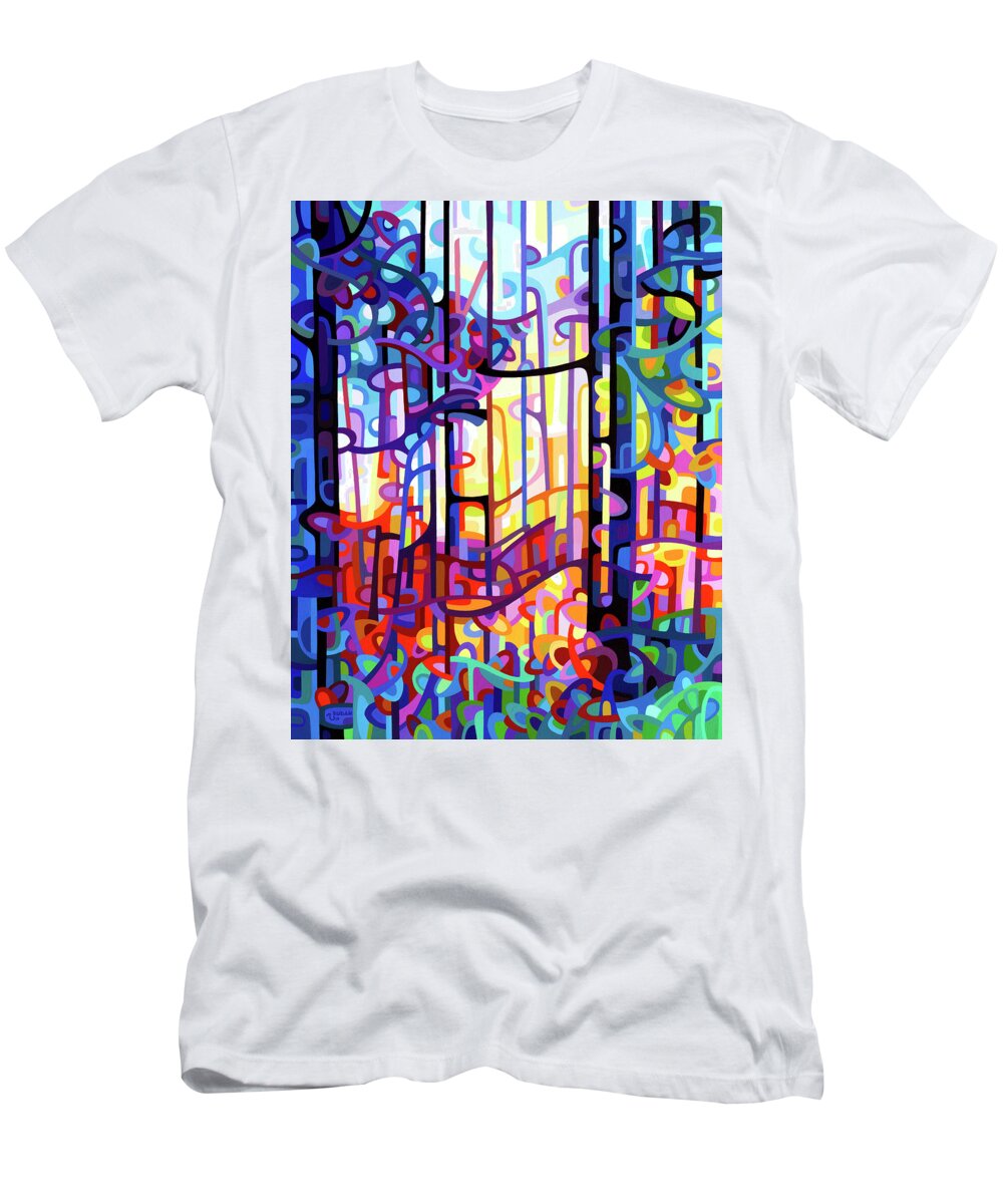 Summer T-Shirt featuring the painting Heart of GOld by Mandy Budan