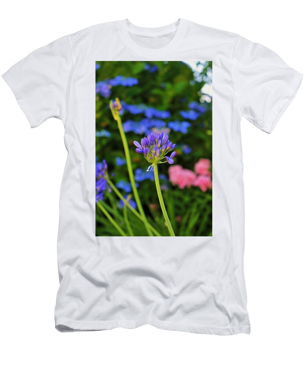 Blue T-Shirt featuring the photograph Held in Silence- vertical by Michiale Schneider