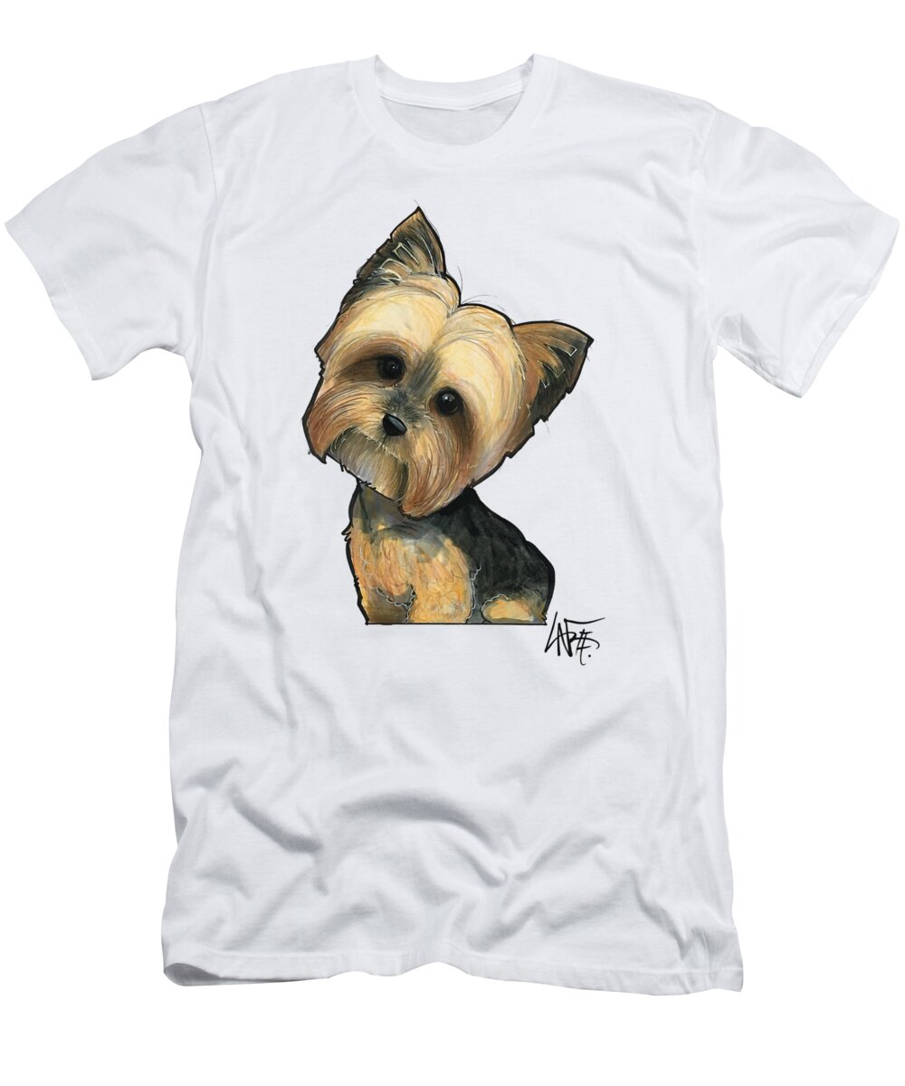 Hernly T-Shirt featuring the drawing Hernly 4817 by Canine Caricatures By John LaFree