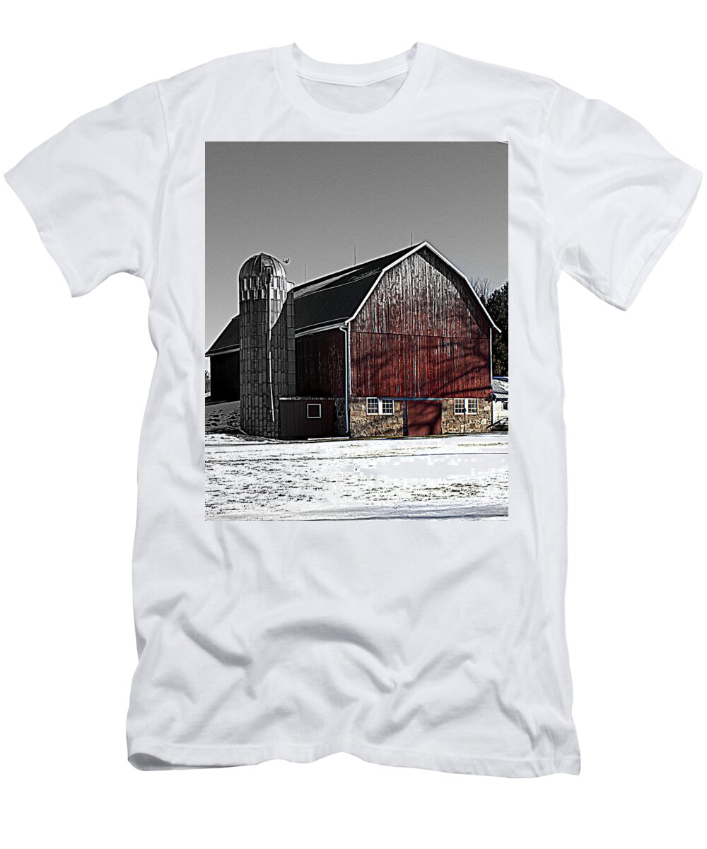  T-Shirt featuring the photograph Home Is Where The Herd Is by Kimberly Woyak