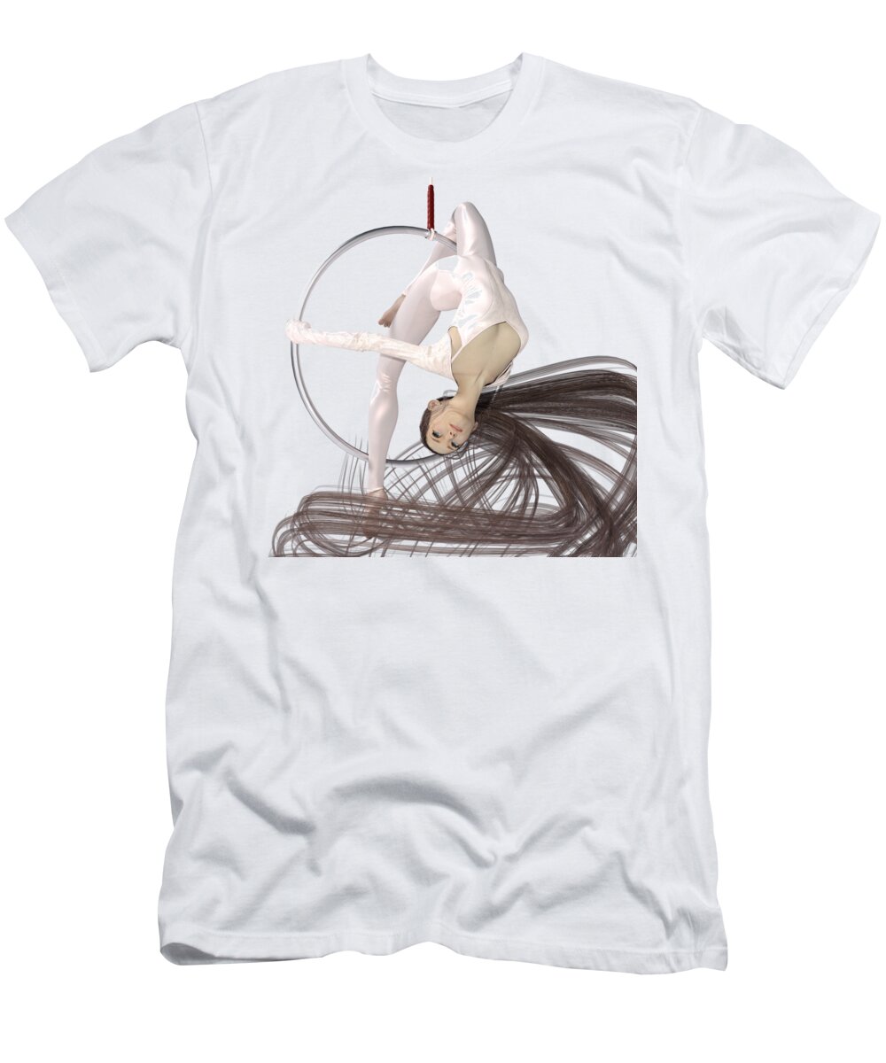 Dance T-Shirt featuring the digital art Hoop Dancing Spirit by Betsy Knapp