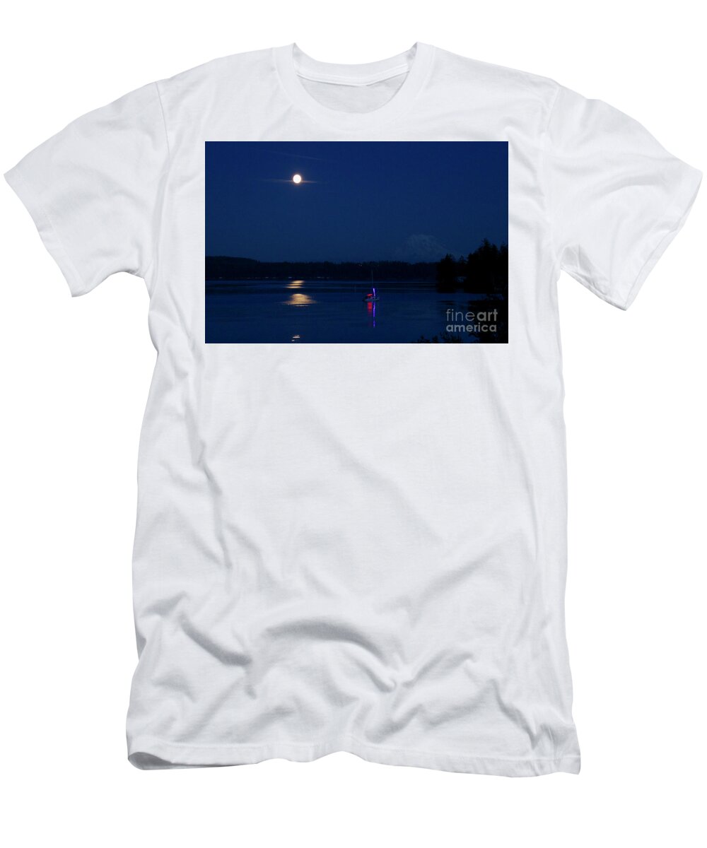 Photography T-Shirt featuring the photograph Hunter's Moon by Sean Griffin