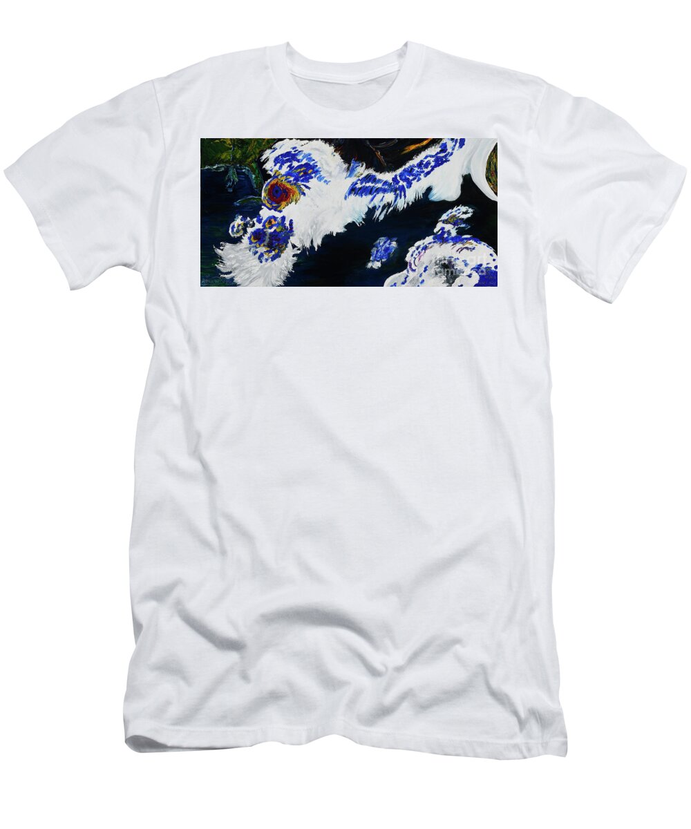 Oil Painting T-Shirt featuring the painting Hurricain by Modern Impressionism