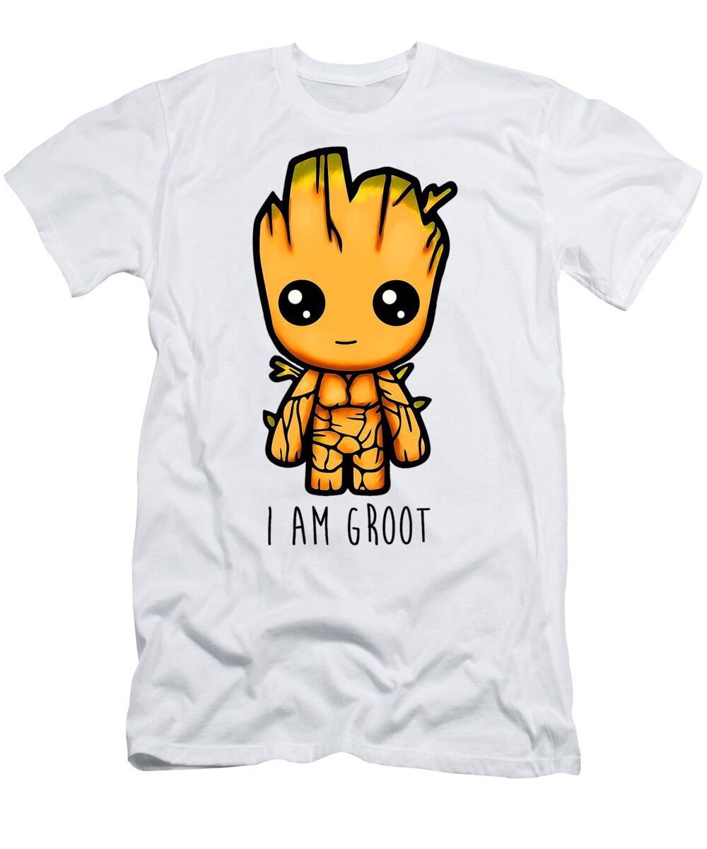 I Am Baby Groot T-Shirt by Zulkarnain Sudibya - Pixels