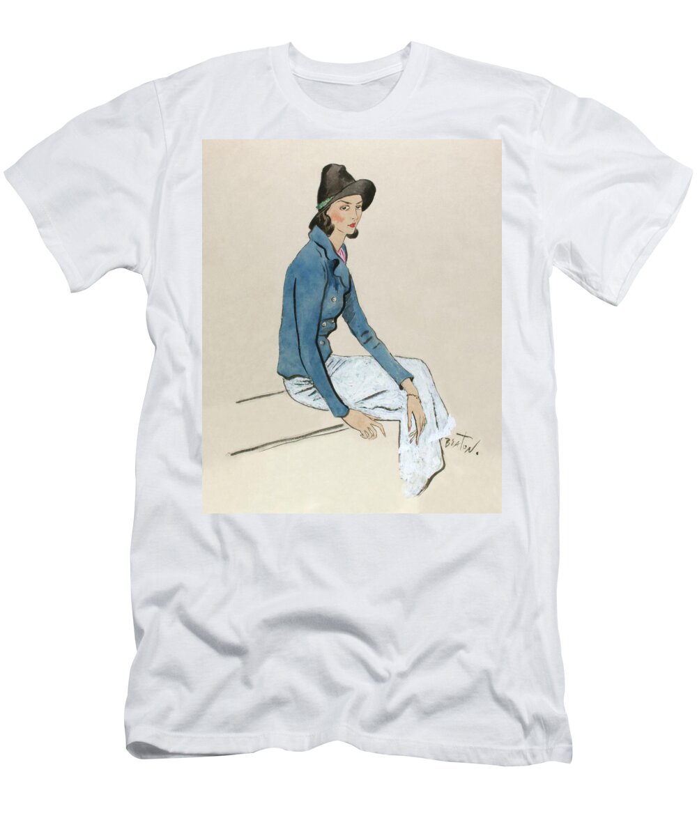 Illustration Of Princess Obolensky T-Shirt by Cecil Beaton - Conde Nast