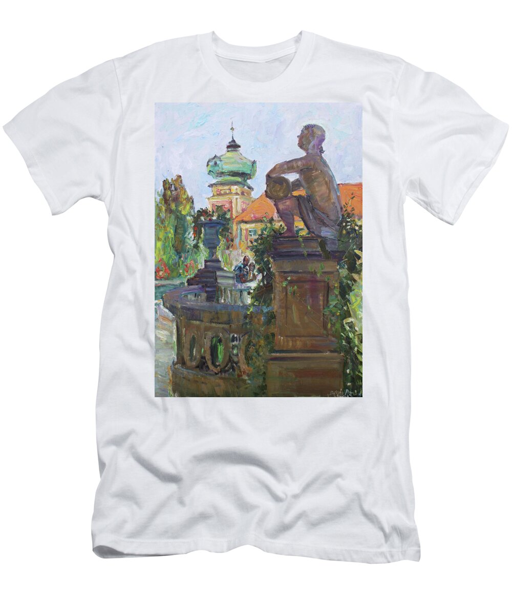Plein Air T-Shirt featuring the painting In Lancut Castle by Juliya Zhukova