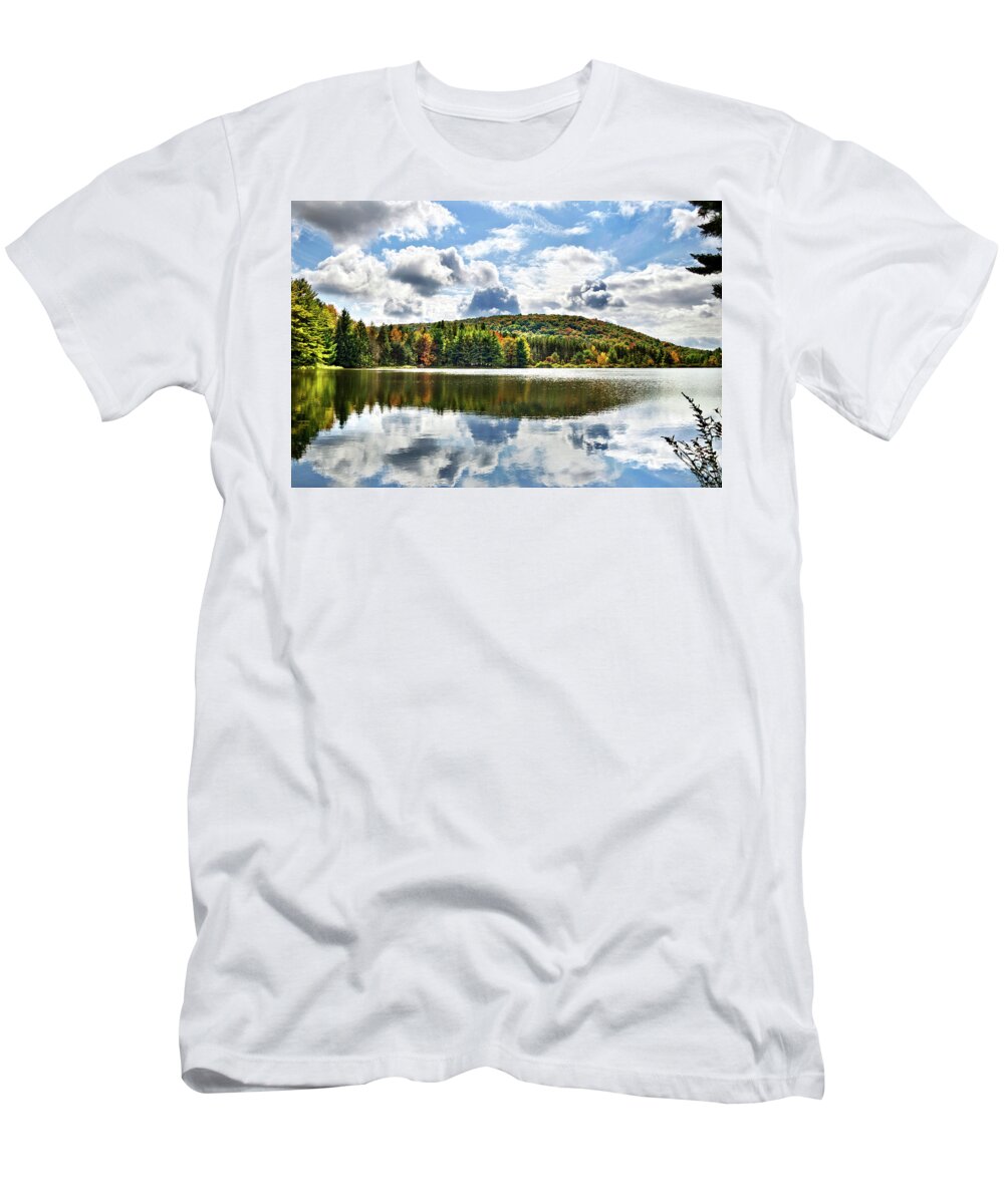 Scenic Landscape T-Shirt featuring the photograph Infinite Grace Reflection Landscape by Christina Rollo