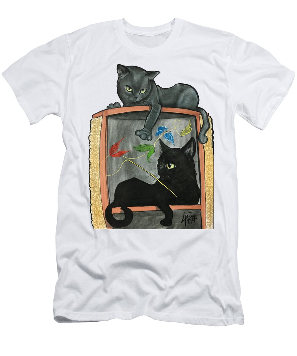 Ingalls 7-1465 T-Shirt featuring the drawing Ingalls 7-1465 by Canine Caricatures By John LaFree