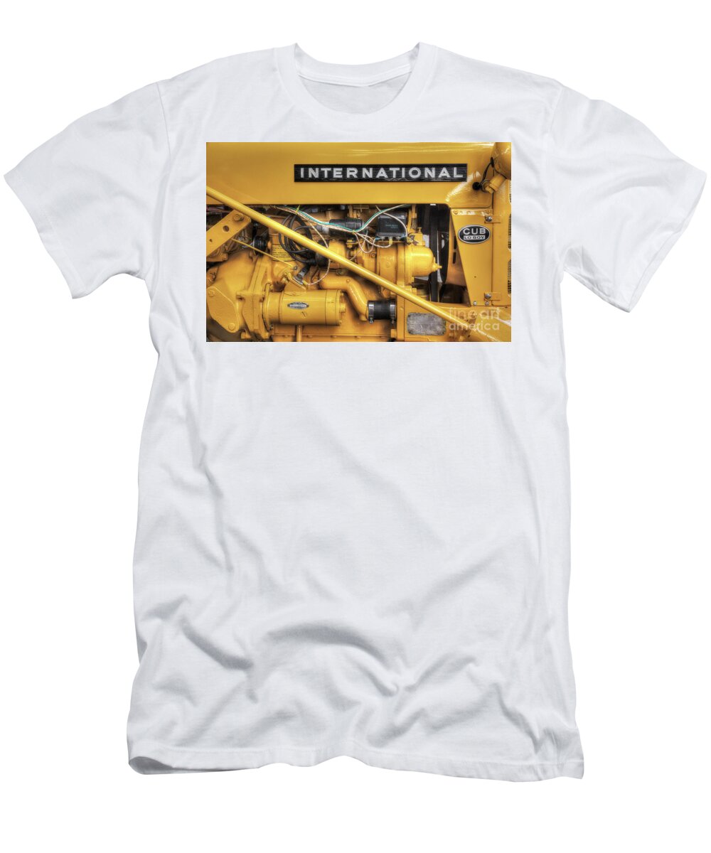 Tractor T-Shirt featuring the photograph International Cub Engine by Mike Eingle